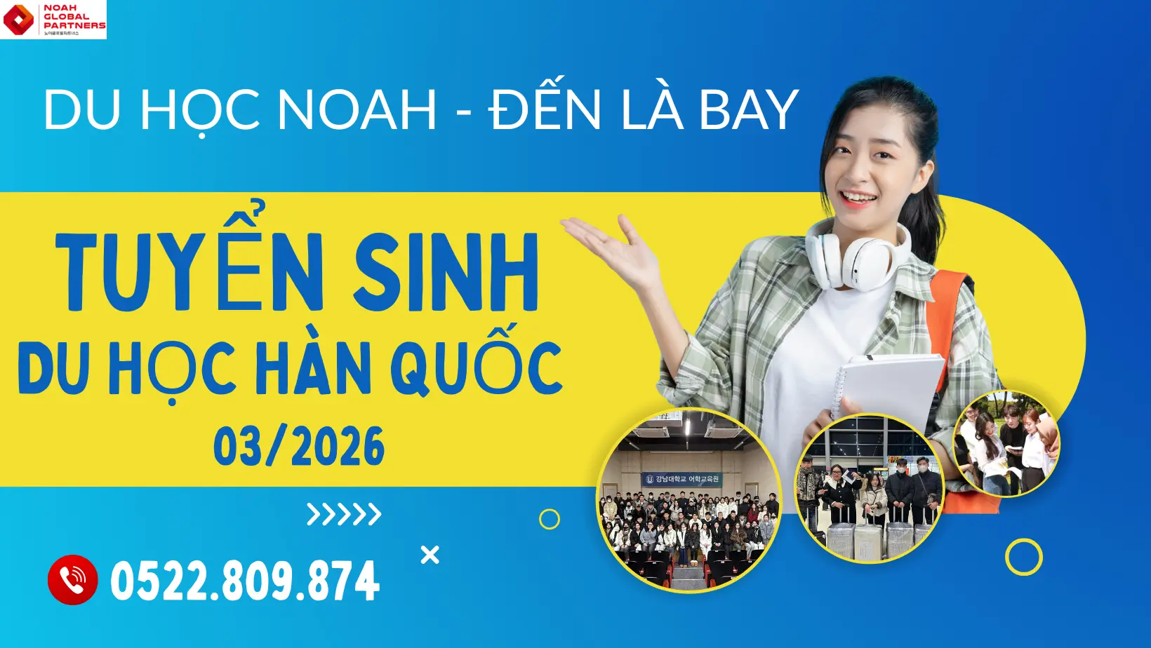 TUYỂN SINH DU HỌC HÀN QUỐC KỲ THÁNG 3/2026