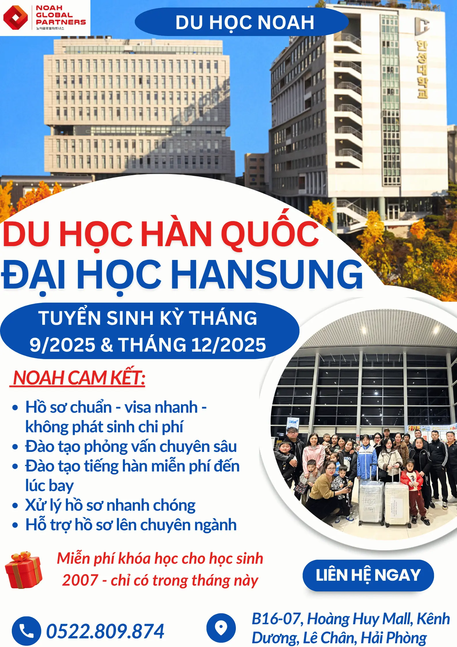 TUYỂN SINH ĐẠI HỌC HANSUNG - KẾT NỐI TRI THỨC, KIẾN TẠO TƯƠNG LAI
